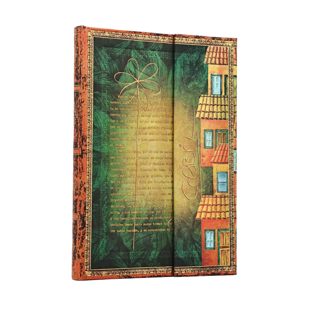 Paperblanks Garcia Marquez, One Hundred Years of Solitude Midi Hardback Journal – Plain, 144 Pages – front cover