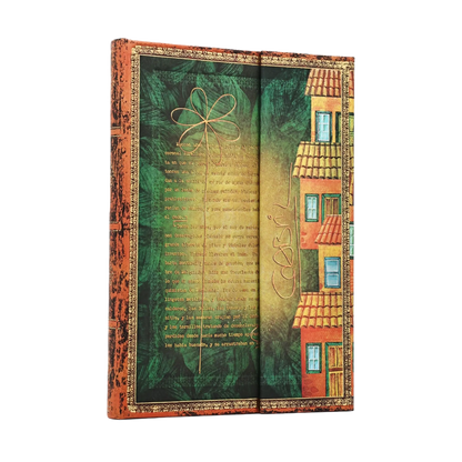Paperblanks Garcia Marquez, One Hundred Years of Solitude Midi Hardback Journal – Plain, 144 Pages – front cover