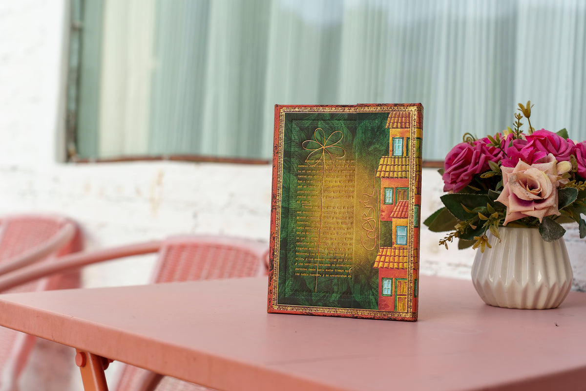 Paperblanks Garcia Marquez, One Hundred Years of Solitude Midi Hardback Journal – Plain, 144 Pages – lifestyle image