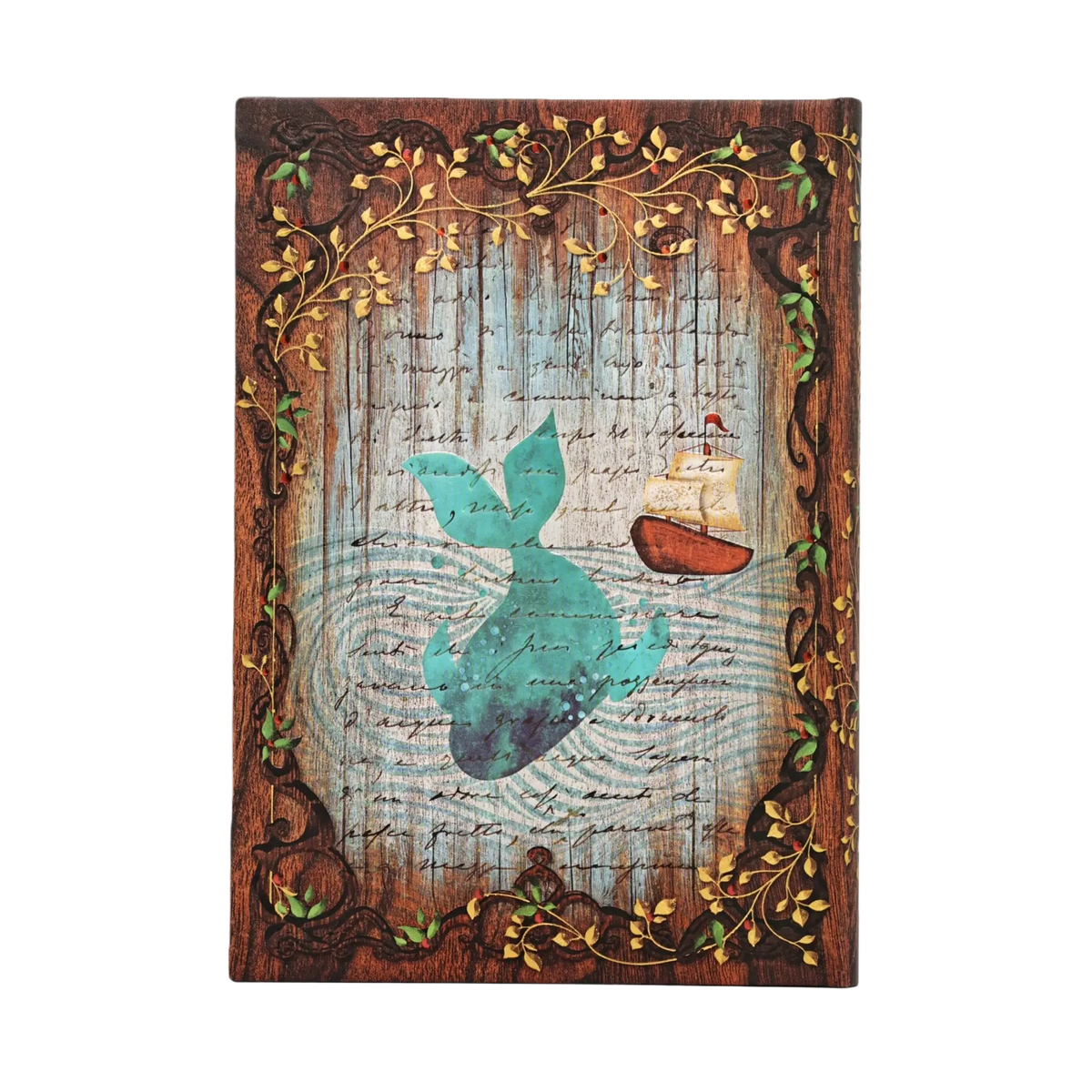 Paperblanks Carlo Collodi, Pinocchio Midi Hardback Journal – Lined, 144 Pages – back cover