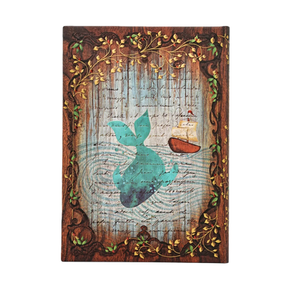 Paperblanks Carlo Collodi, Pinocchio Midi Hardback Journal – Lined, 144 Pages – back cover
