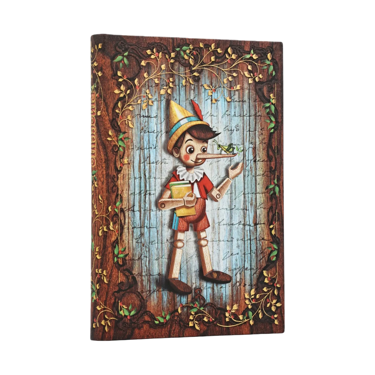 Paperblanks Carlo Collodi, Pinocchio Mini Hardback Journal – Lined, 176 Pages – front cover
