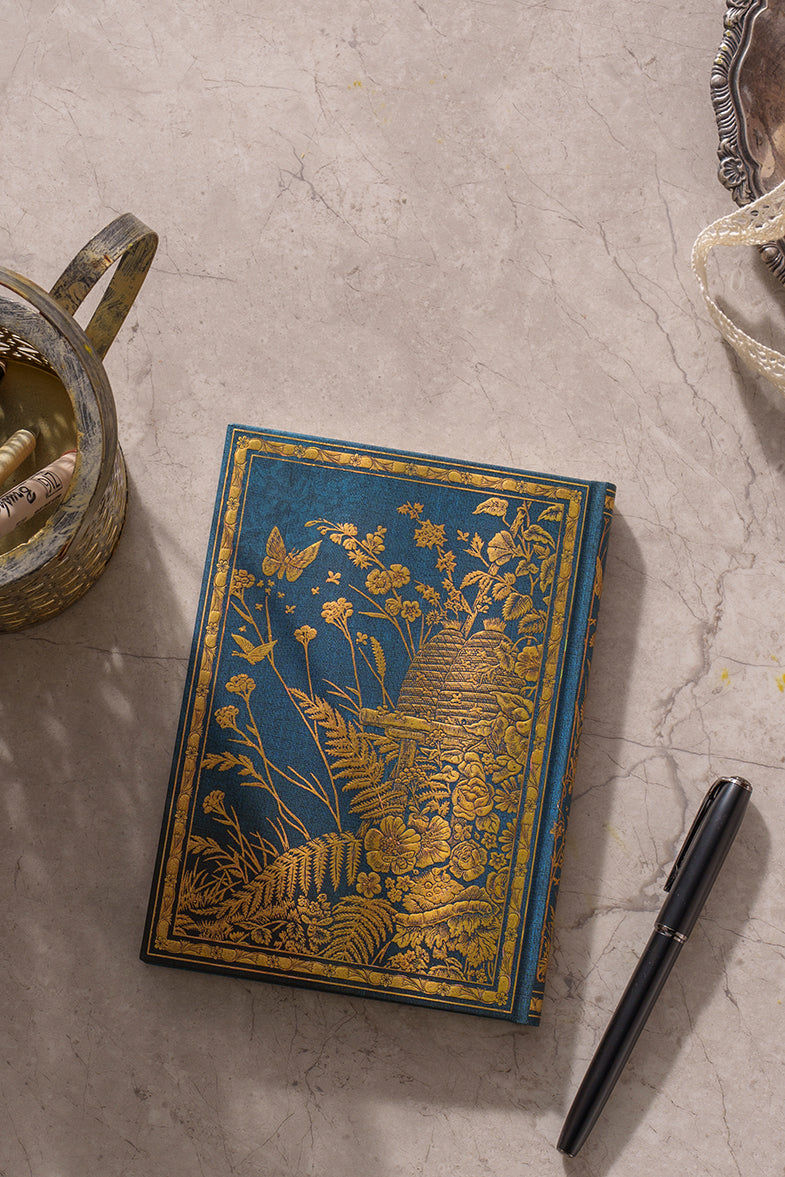 Paperblanks Les Papillons Midi Hardback Journal – Plain, 144 Pages – lifestyle image