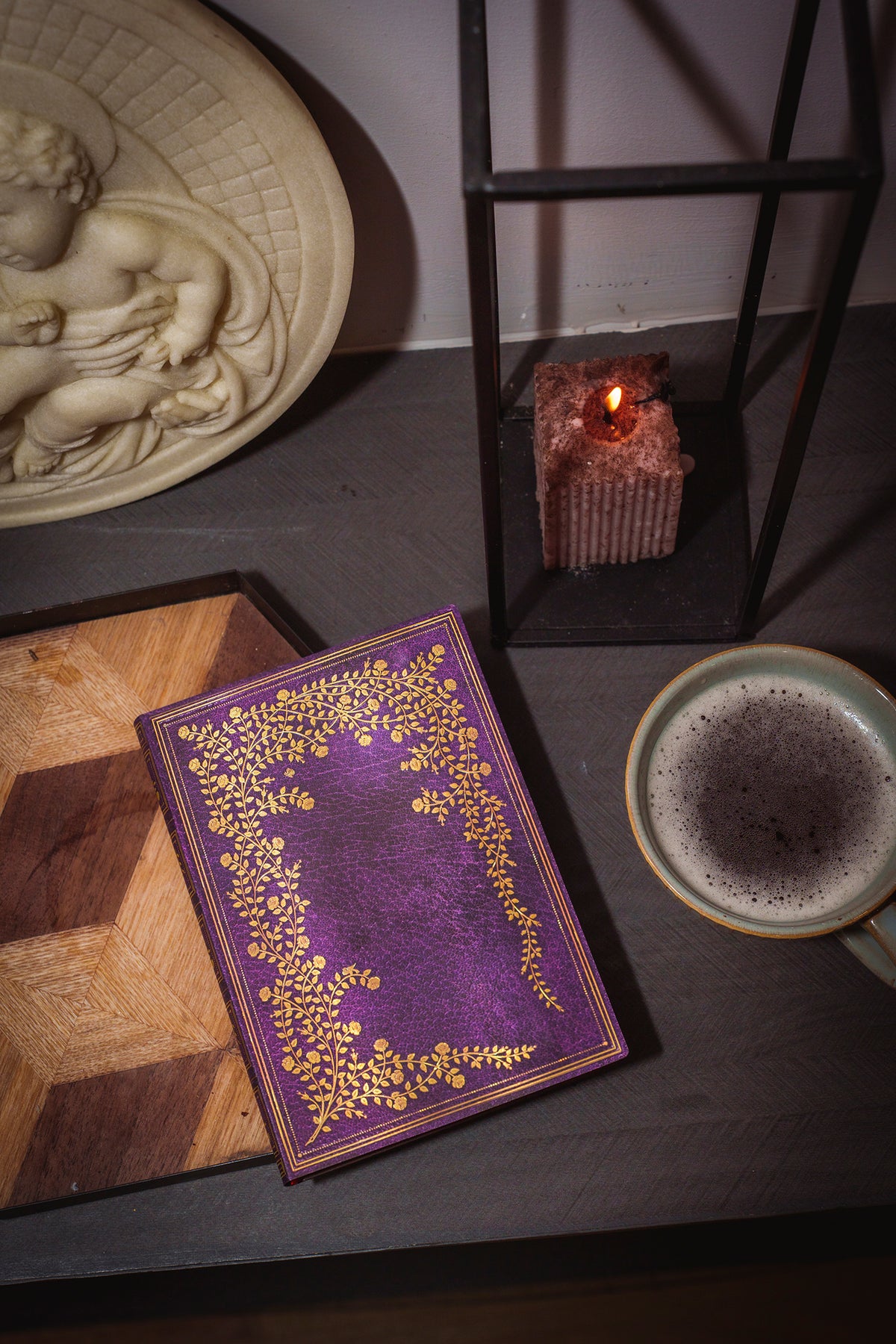 Paperblanks New York Rose Midi Softback Flexi Journal – Plain, 176 Pages – lifestyle image