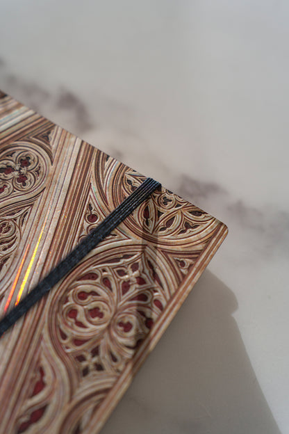 Paperblanks Vault of the Milan Cathedral (Burgundy) Ultra Softback Flexi Journal – Lined, 176 Pages – lifestyle image