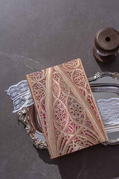 Paperblanks Vault of the Milan Cathedral (Burgundy) Ultra Softback Flexi Journal – Lined, 176 Pages – lifestyle image