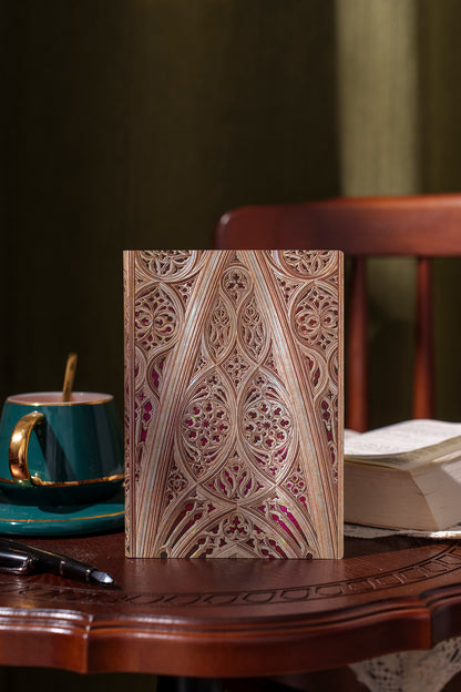 Paperblanks Vault of the Milan Cathedral (Burgundy) Ultra Softback Flexi Journal – Lined, 176 Pages – lifestyle image