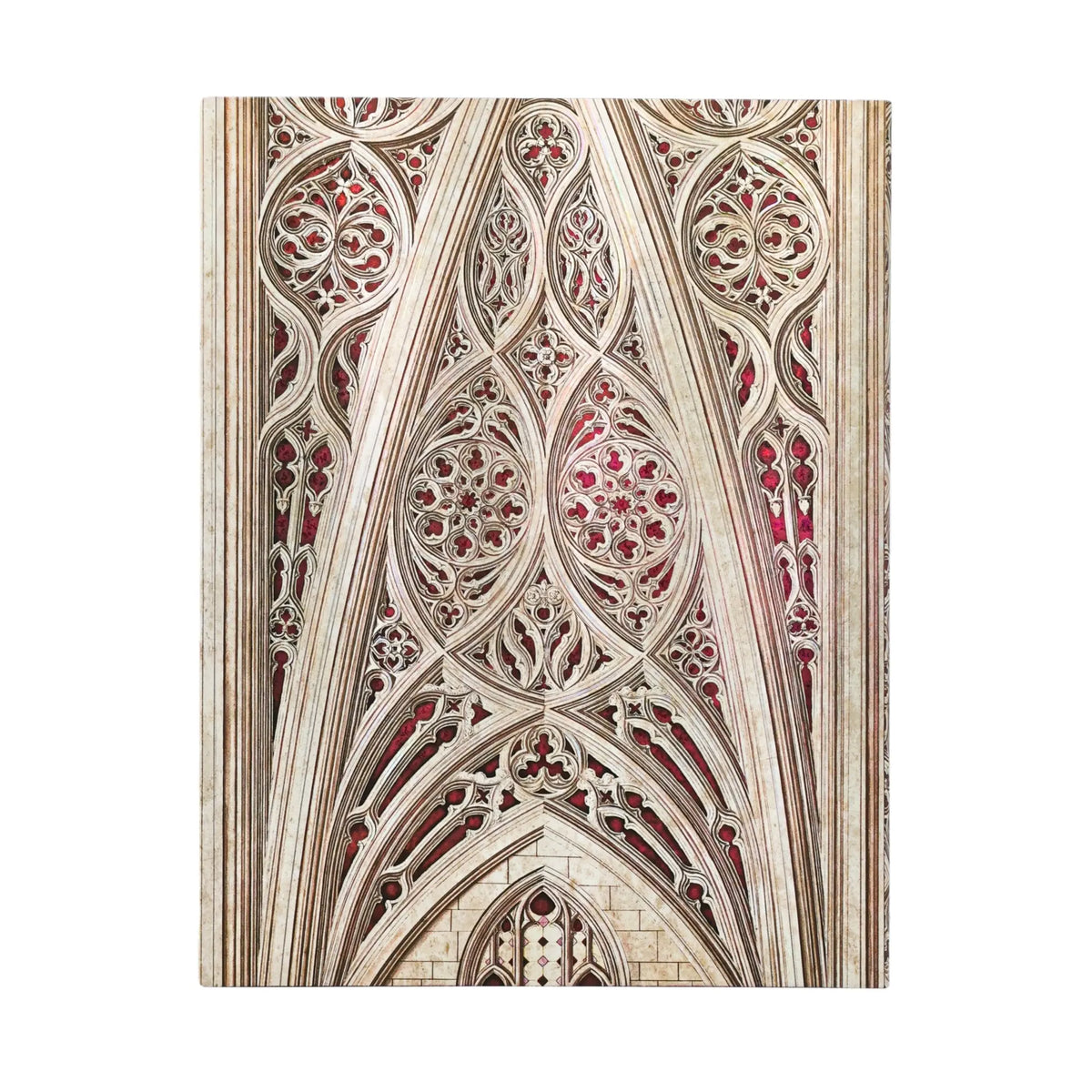 Paperblanks Vault of the Milan Cathedral (Burgundy) Ultra Softback Flexi Journal – Lined, 176 Pages – back cover