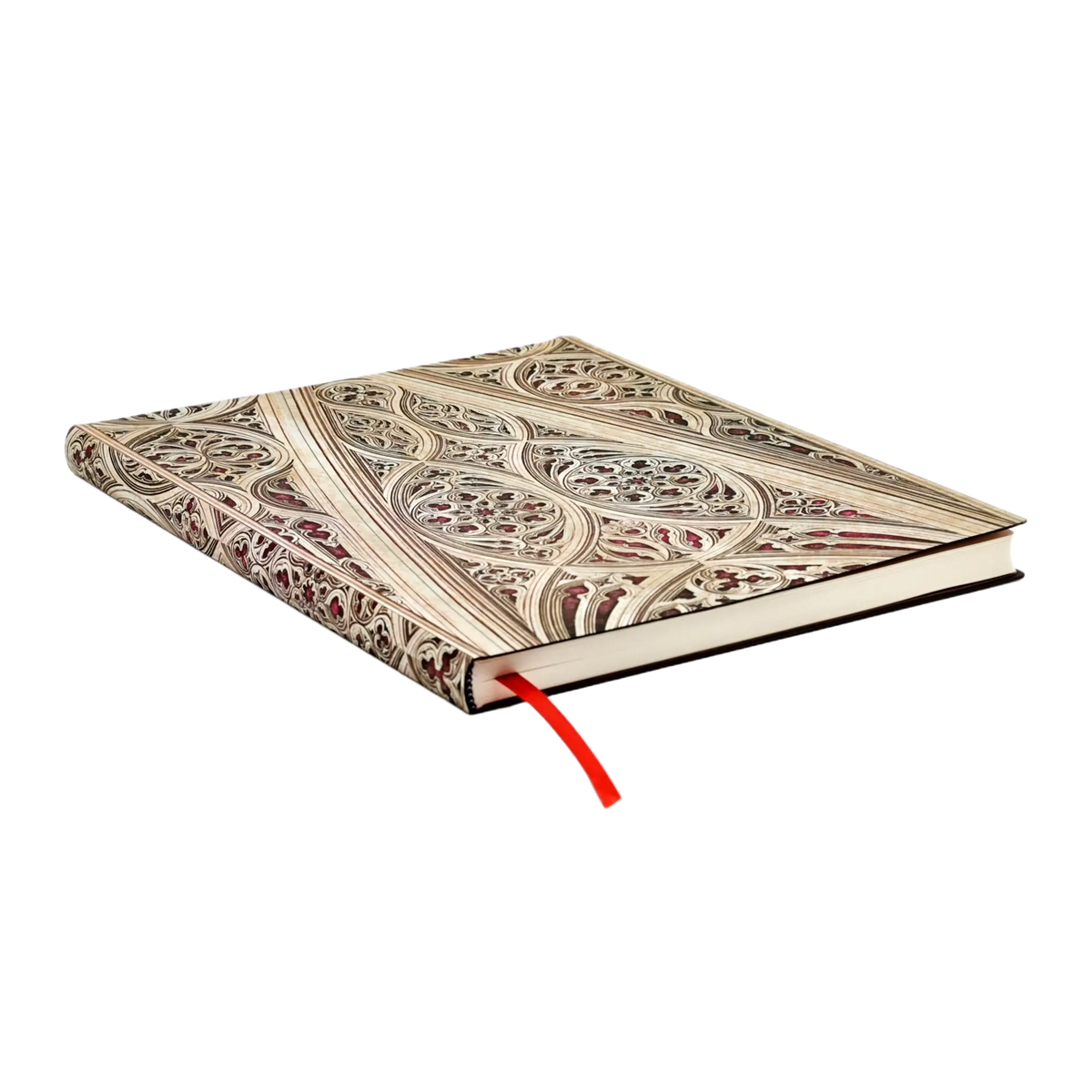 Paperblanks Vault of the Milan Cathedral (Burgundy) Ultra Softback Flexi Journal – Plain, 176 Pages – page edge