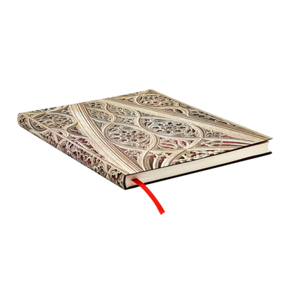 Paperblanks Vault of the Milan Cathedral (Burgundy) Ultra Softback Flexi Journal – Plain, 176 Pages – page edge