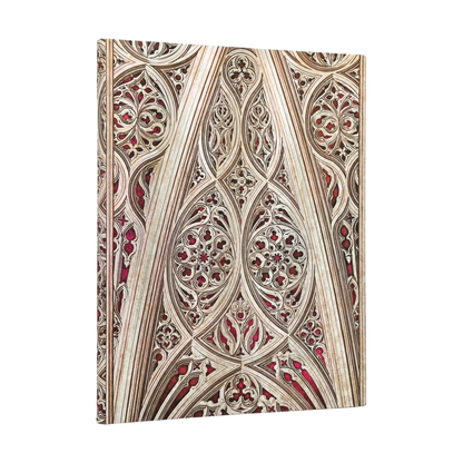 Paperblanks Vault of the Milan Cathedral (Burgundy) Ultra Softback Flexi Journal – Plain, 176 Pages – front cover