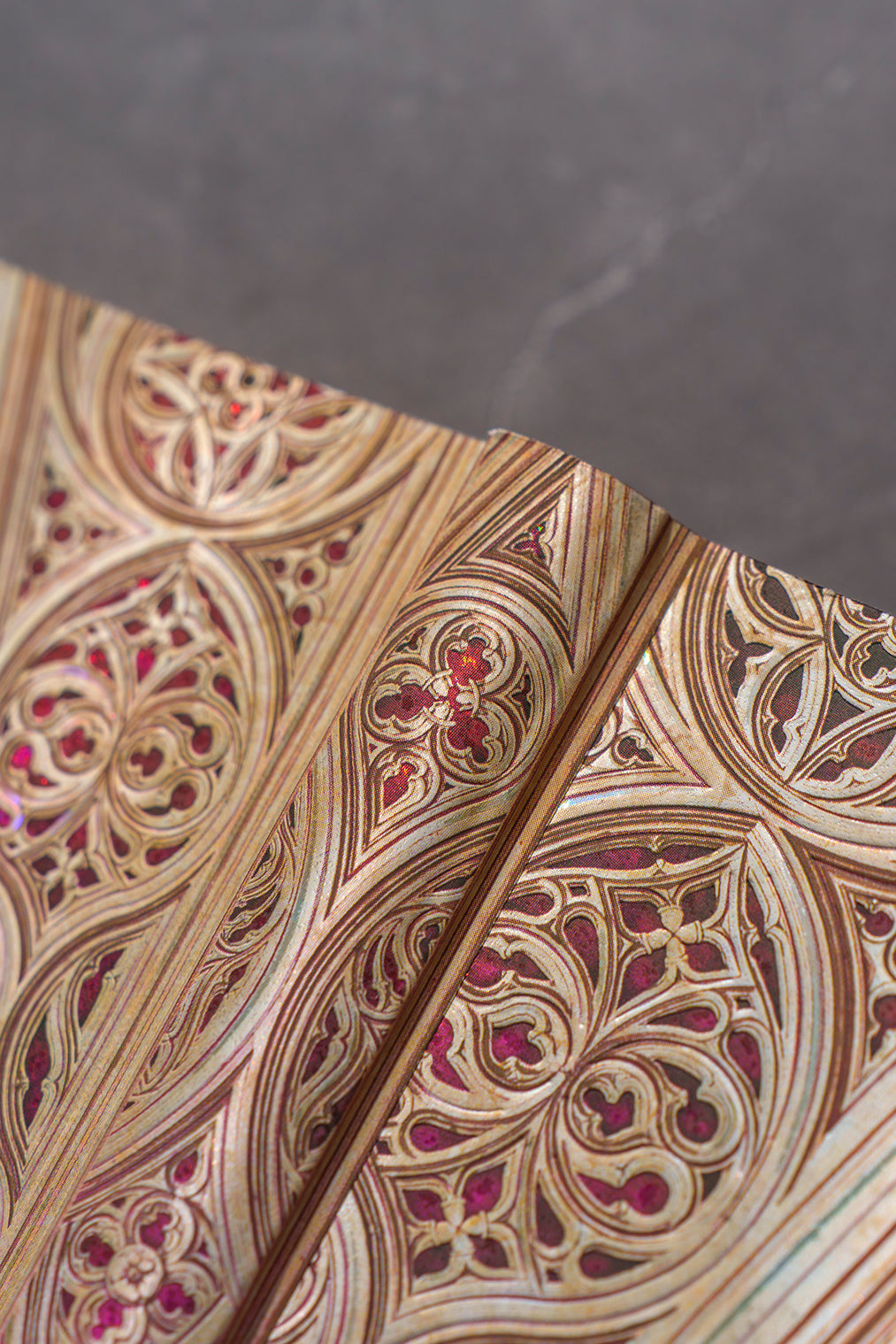 Paperblanks Vault of the Milan Cathedral (Burgundy) Midi Softback Flexi Journal – Lined, 176 Pages – lifestyle image