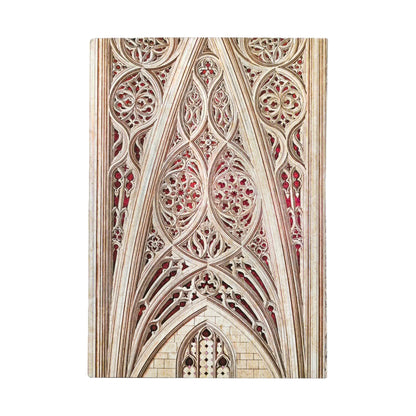Paperblanks Vault of the Milan Cathedral (Burgundy) Midi Softback Flexi Journal – Lined, 176 Pages – back cover