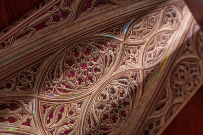 Paperblanks Vault of the Milan Cathedral (Burgundy) Midi Softback Flexi Journal – Lined, 176 Pages – lifestyle image