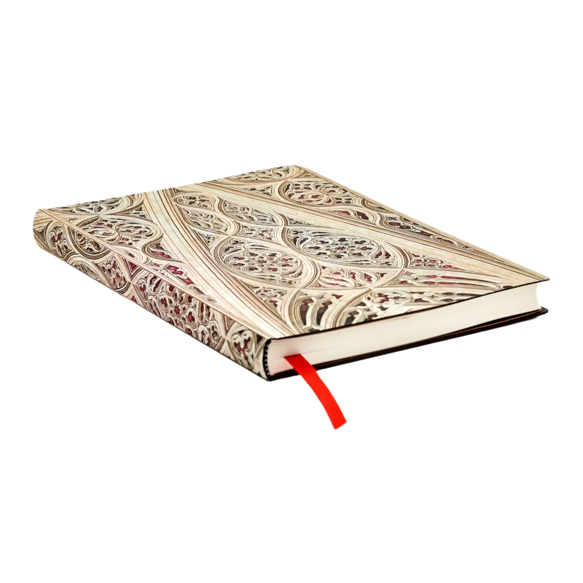 Paperblanks Vault of the Milan Cathedral (Burgundy) Midi Softback Flexi Journal – Plain, 176 Pages – page edge