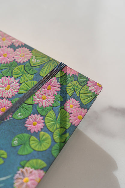 Paperblanks Lotus River Ultra Softback Flexi Journal – Lined, 176 Pages – lifestyle image