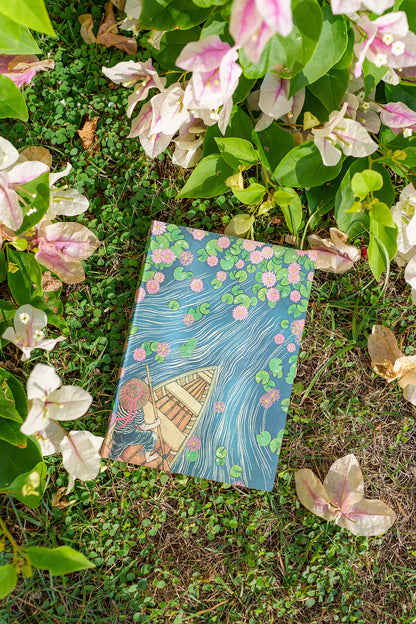 Paperblanks Lotus River Ultra Softback Flexi Journal – Lined, 176 Pages – lifestyle image