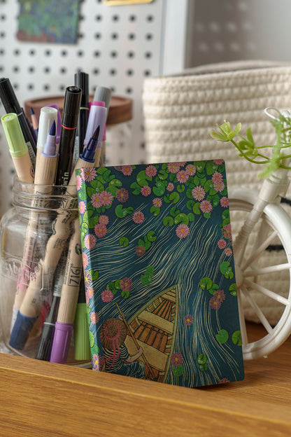Paperblanks Lotus River Ultra Softback Flexi Journal – Lined, 176 Pages – lifestyle image