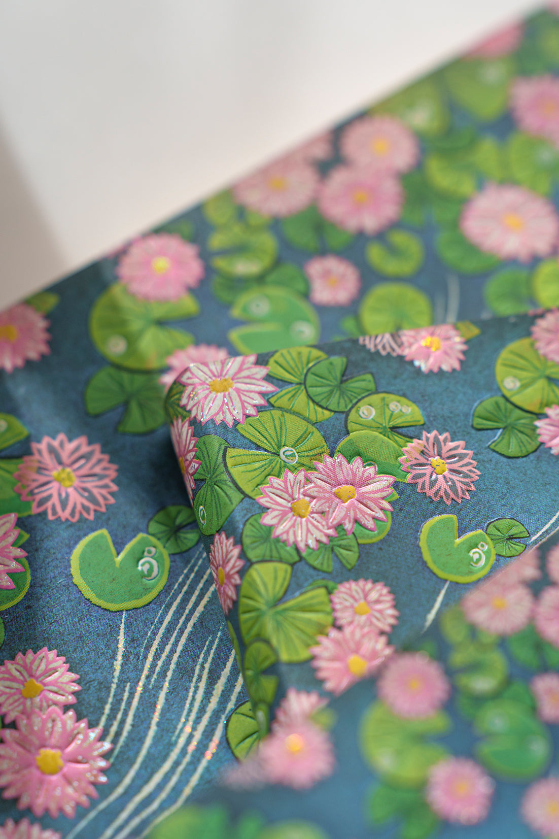 Paperblanks Lotus River Ultra Softback Flexi Journal – Plain, 176 Pages – lifestyle image