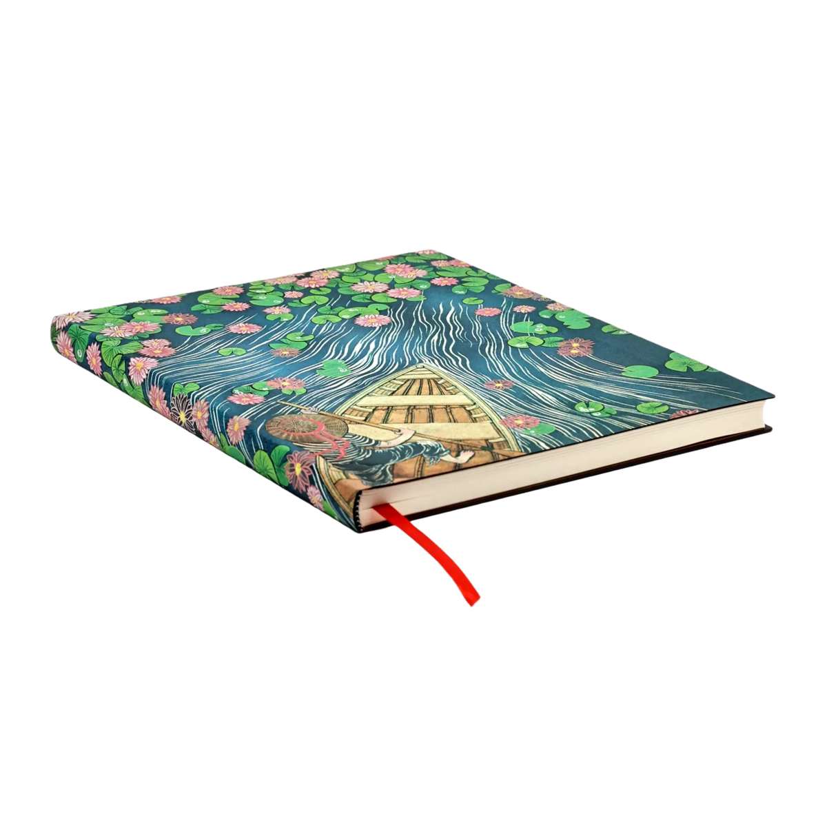 Paperblanks Lotus River Ultra Softback Flexi Journal – Plain, 176 Pages – page edge