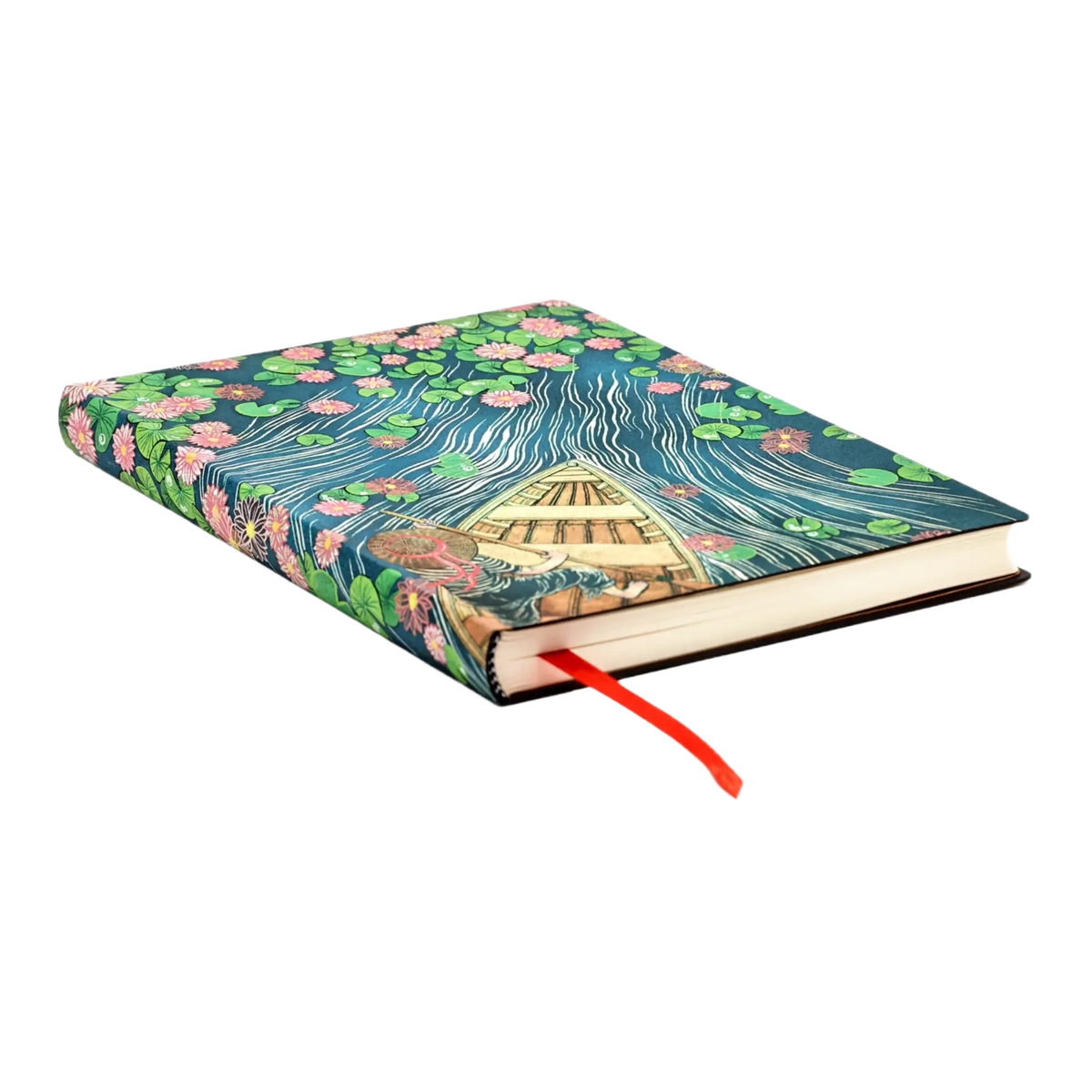 Paperblanks Lotus River Midi Softback Flexi Journal – Lined, 176 Pages – page edge
