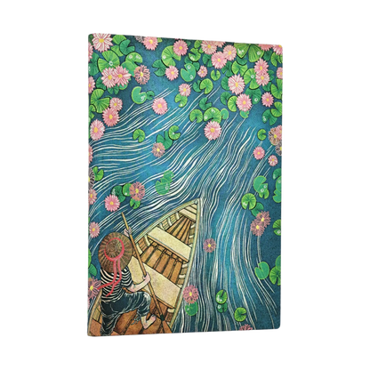 Paperblanks Lotus River Midi Softback Flexi Journal – Lined, 176 Pages – front cover