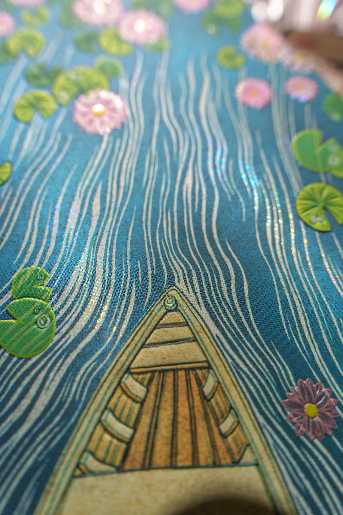 Paperblanks Lotus River Mini Softback Flexi Journal – Lined, 208 Pages – lifestyle image