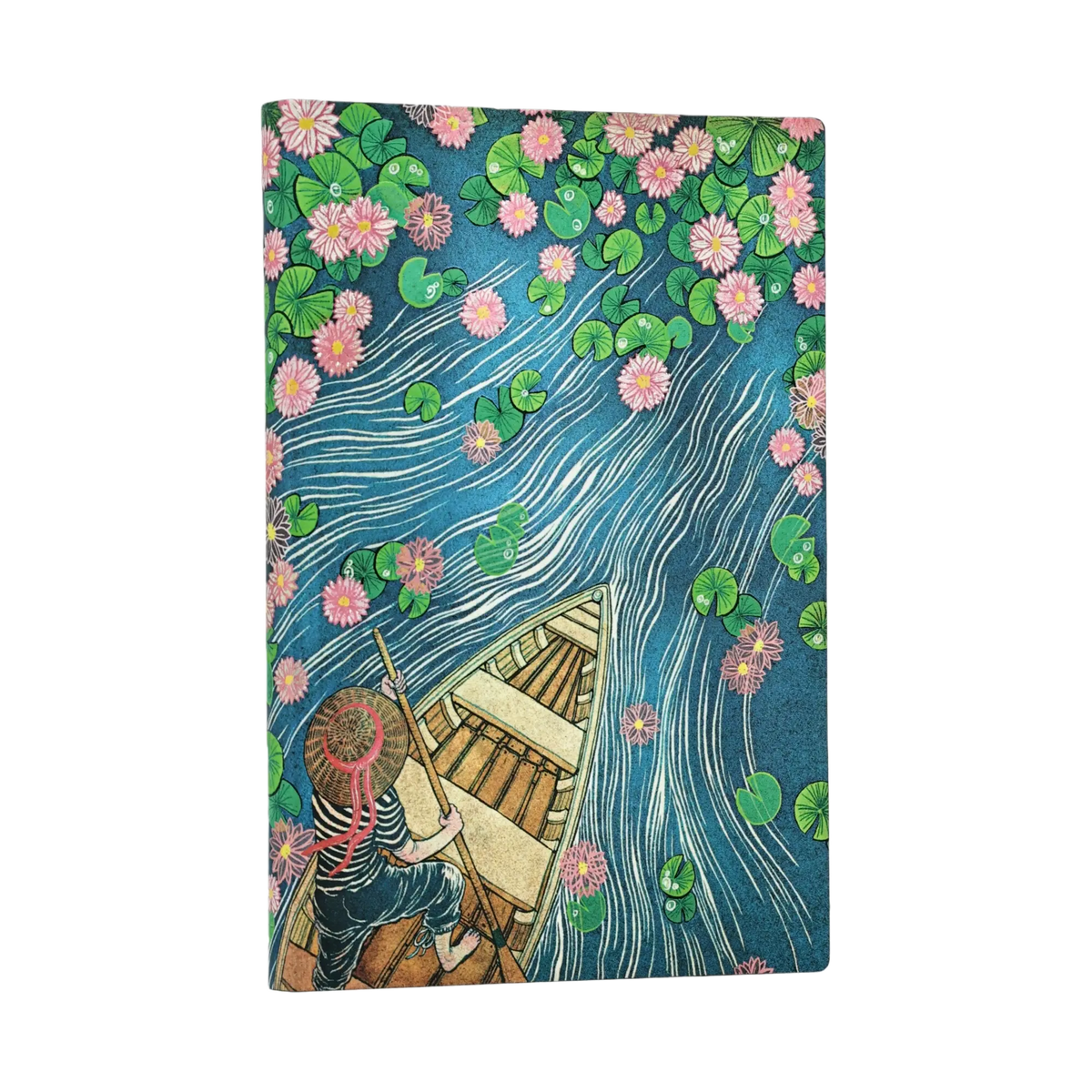 Paperblanks Lotus River Mini Softback Flexi Journal – Plain, 208 Pages – front cover