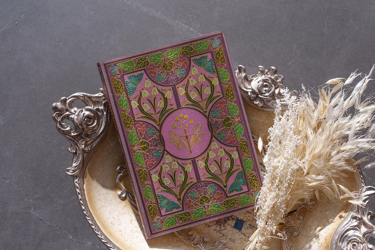 Paperblanks Mimosa Midi Softback Flexi Journal – Plain, 176 Pages – lifestyle image