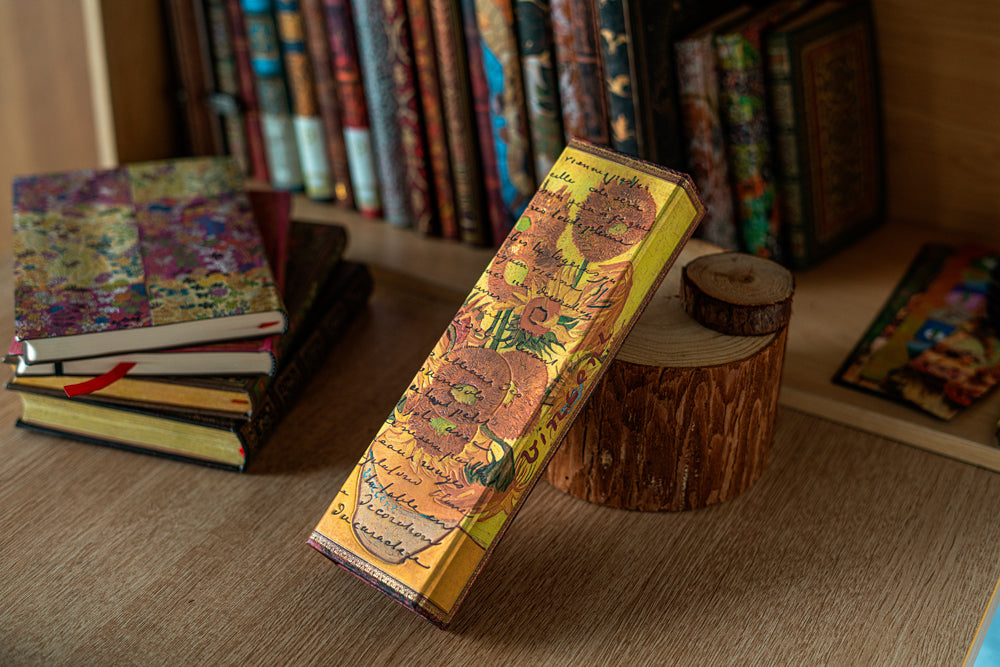 Paperblanks Van Gogh, Sunflowers Pencil Case – lifestyle image