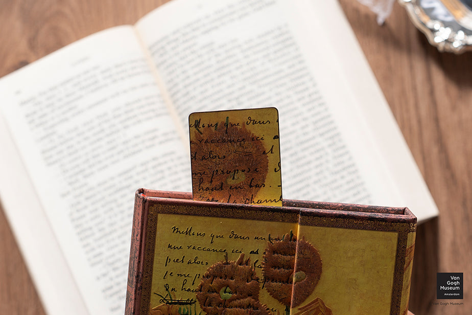 Paperblanks Van Gogh, Sunflowers Bookmark – lifestyle image