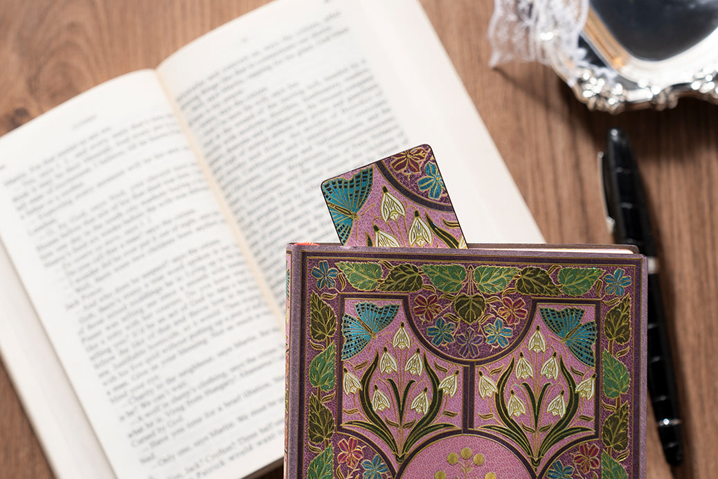 Paperblanks Mimosa Bookmark – lifestyle image