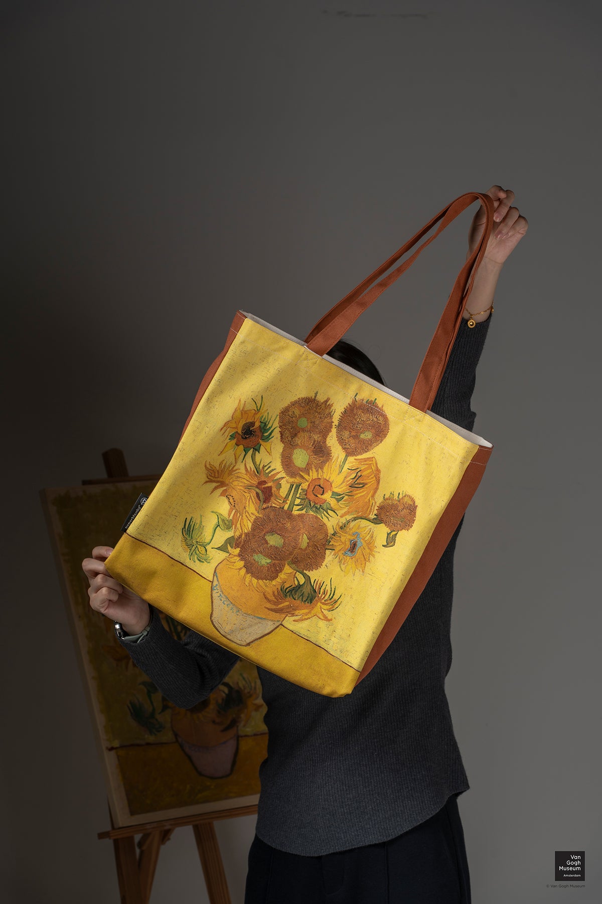 Paperblanks Van Gogh, Sunflowers Cotton Tote Bag – lifestyle image