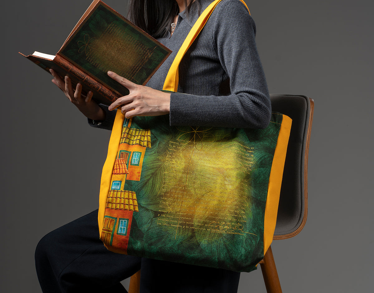 Paperblanks Garcia Marquez, One Hundred Years of Solitude Cotton Tote Bag – lifestyle image