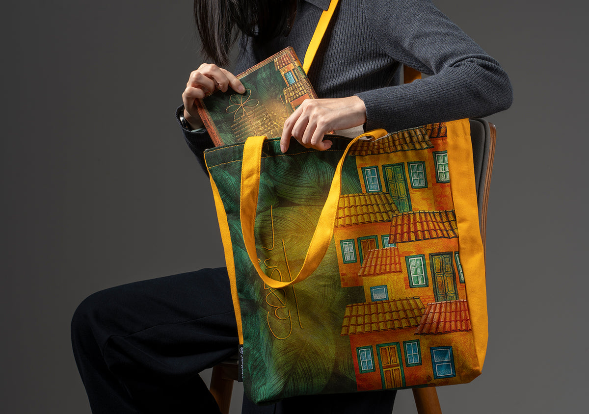 Paperblanks Garcia Marquez, One Hundred Years of Solitude Cotton Tote Bag – lifestyle image