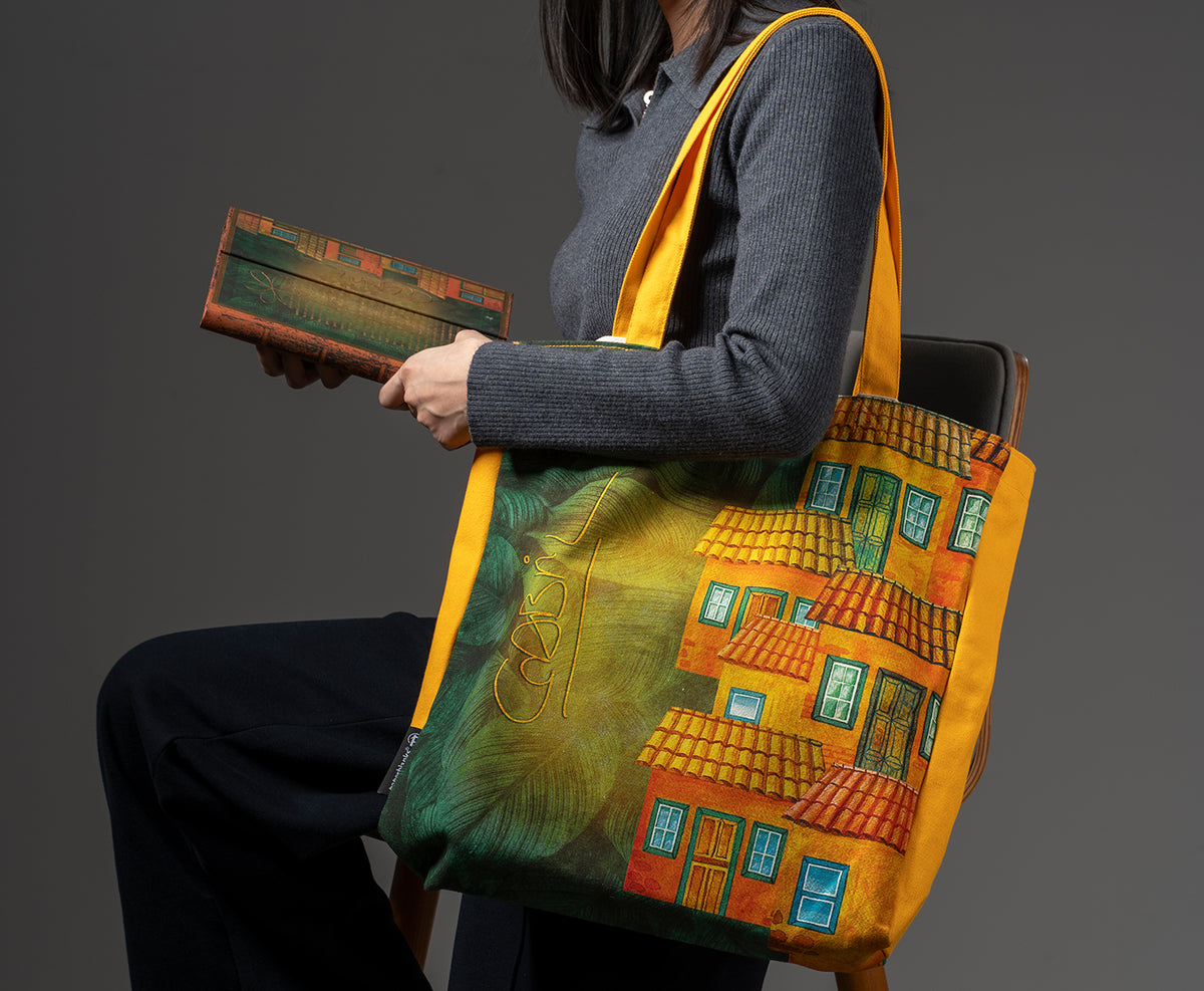 Paperblanks Garcia Marquez, One Hundred Years of Solitude Cotton Tote Bag – lifestyle image