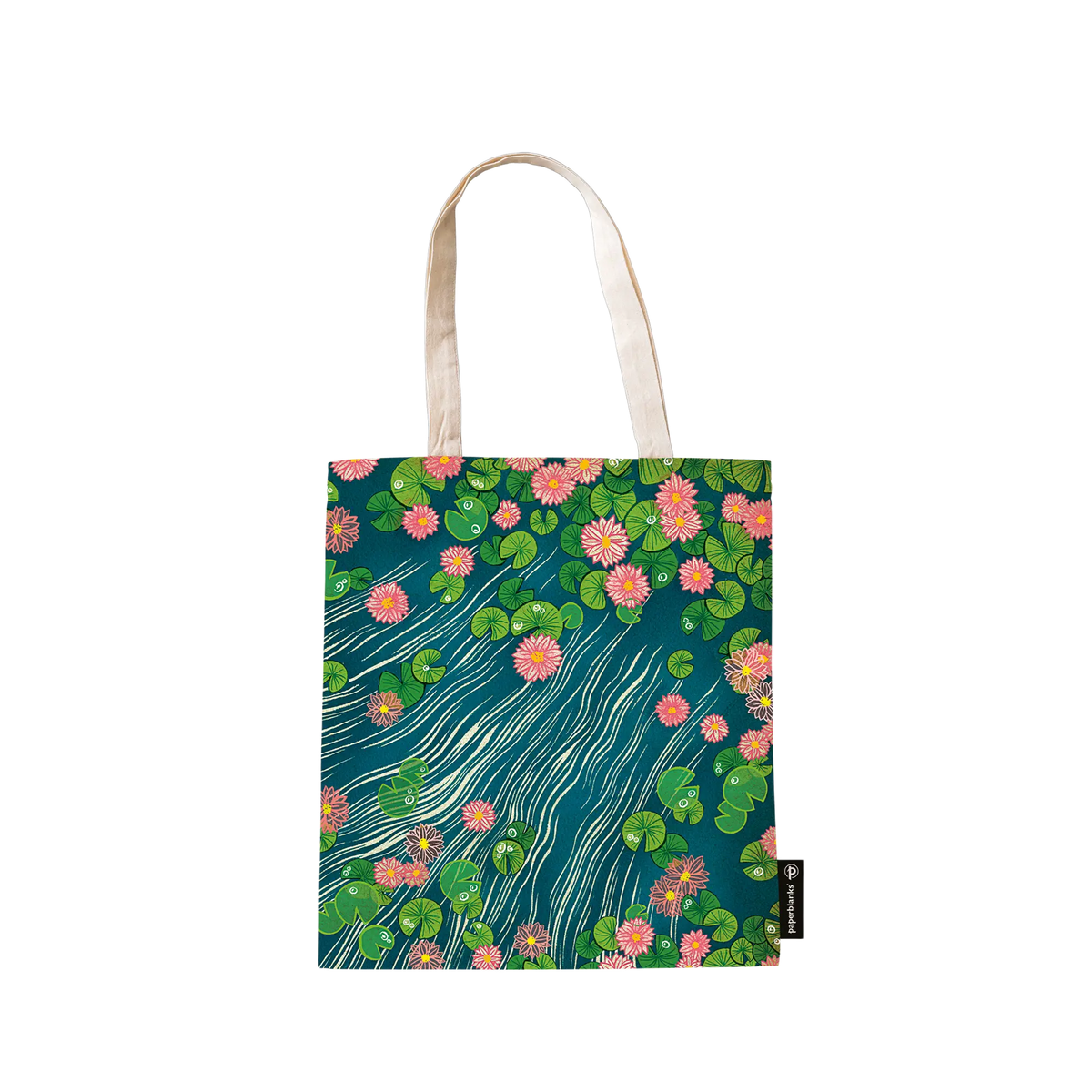 Paperblanks Lotus River Cotton Tote Bag – back view