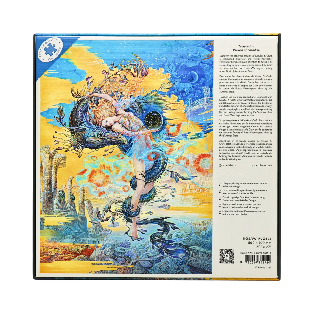 Paperblanks Temptation 1000-Piece Jigsaw Puzzle – back view