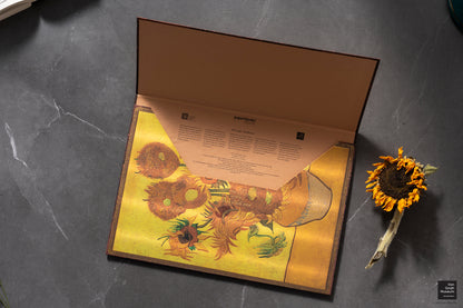 Paperblanks Van Gogh, Sunflowers Document Folder – lifestyle image