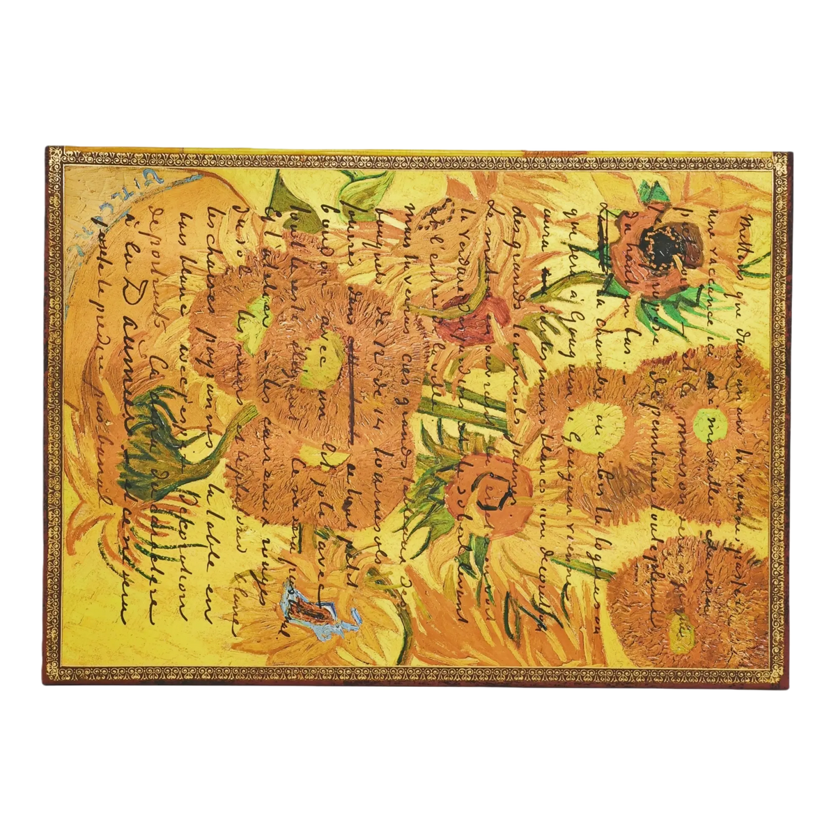 Paperblanks Van Gogh, Sunflowers Document Folder – back view