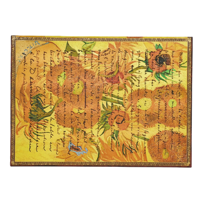 Paperblanks Van Gogh, Sunflowers Document Folder – back view