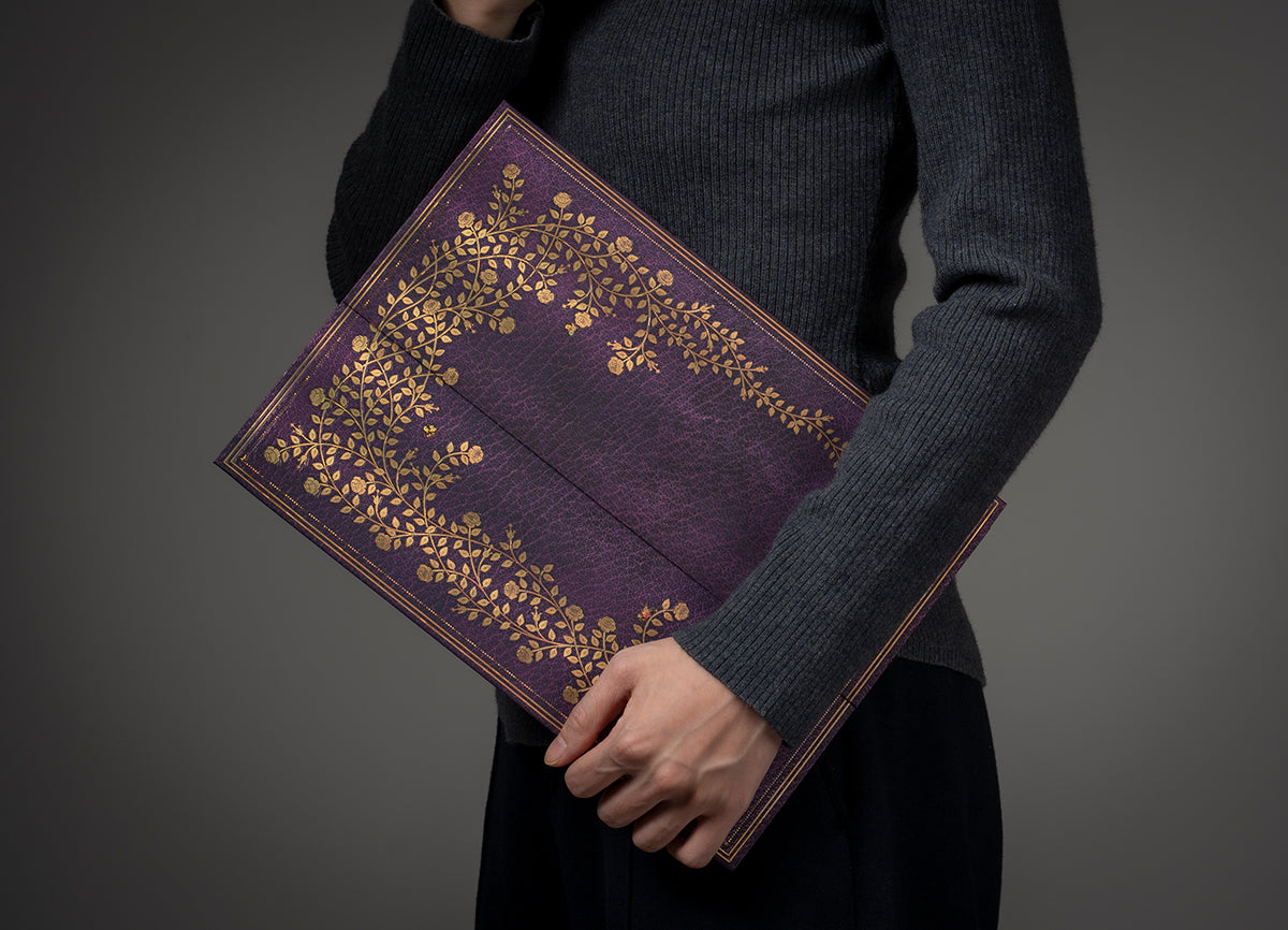 Paperblanks New York Rose Document Folder – lifestyle image