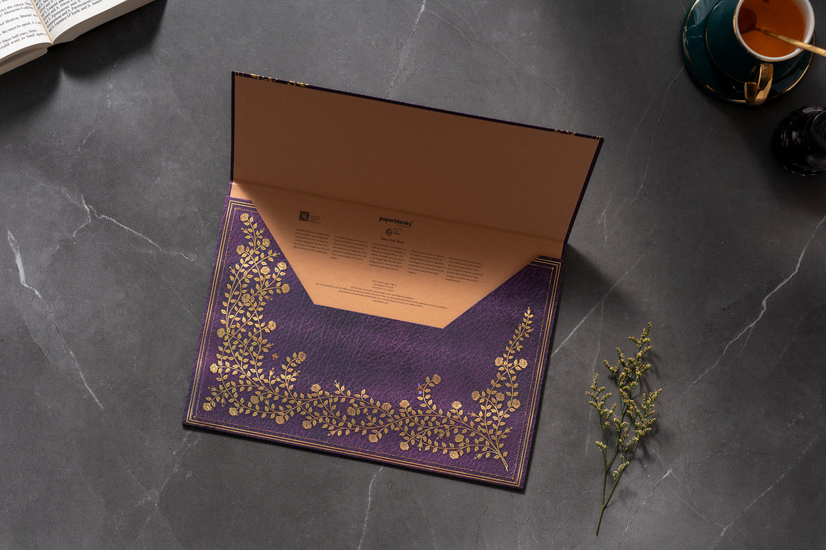 Paperblanks New York Rose Document Folder – lifestyle image