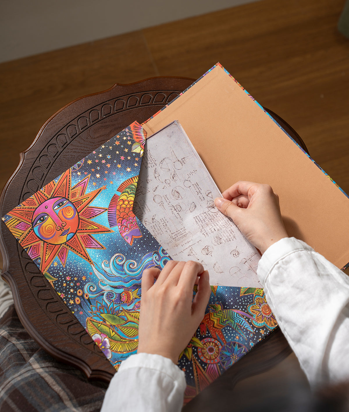 Paperblanks Celestial Magic Document Folder – lifestyle image