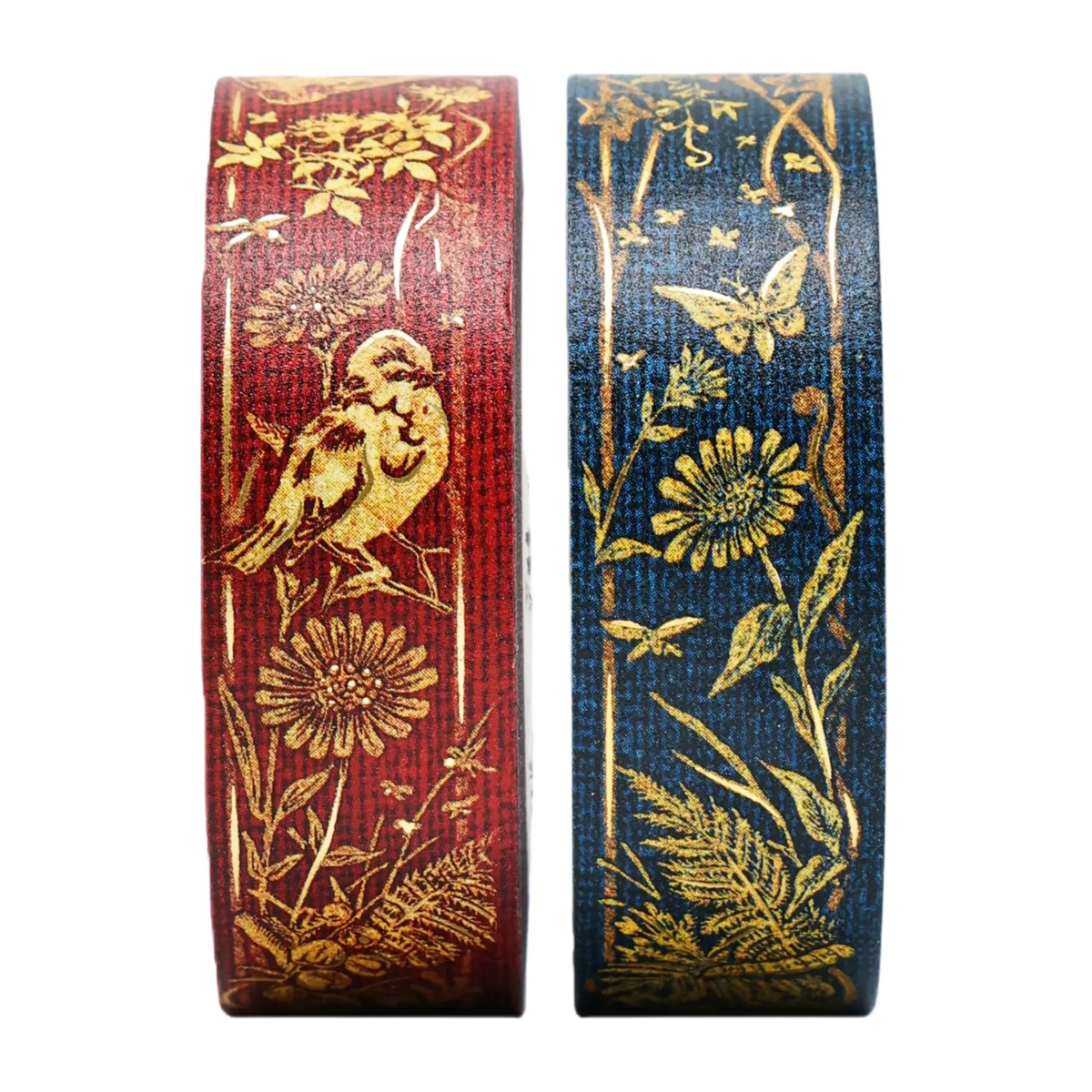 Paperblanks Les Papillons/Les Oiseaux Washi Tape – Pack of 2 – angled view