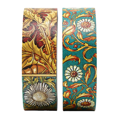 Paperblanks Viennese Fruit/Wild Thistle Washi Tape – Pack of 2 – angled view