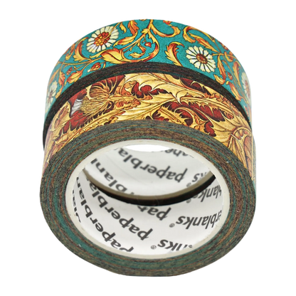 Paperblanks Viennese Fruit/Wild Thistle Washi Tape – Pack of 2 – back view
