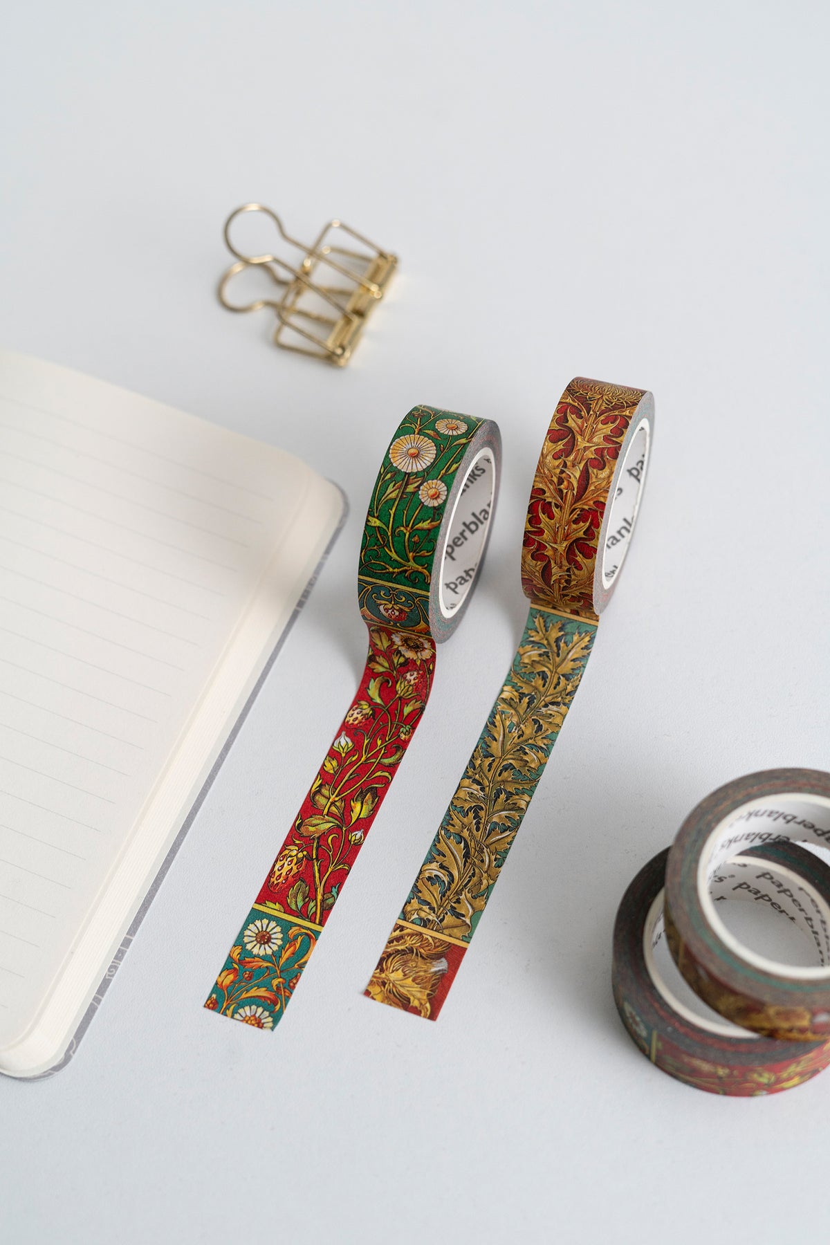 Paperblanks Viennese Fruit/Wild Thistle Washi Tape – Pack of 2 – lifestyle image