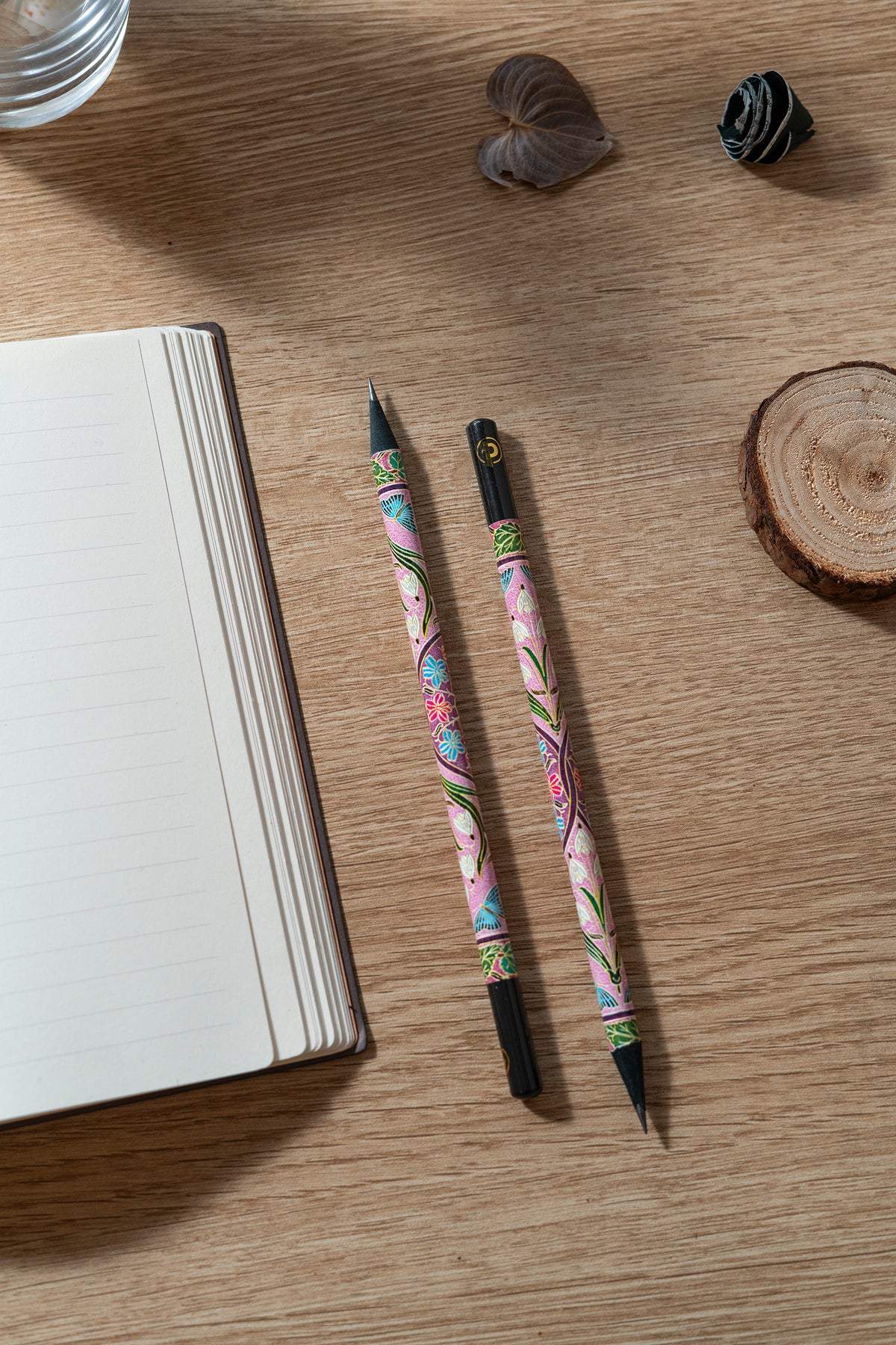 Paperblanks Mimosa Pencils – Pack of 4 – lifestyle image