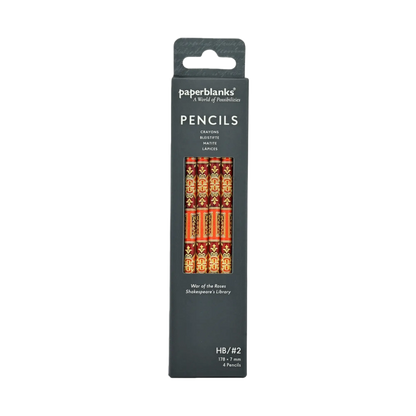 Paperblanks War of the Roses Pencils – Pack of 4 – front view